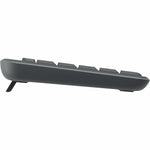 Logitech K250 Keyboard - Compact - Wireless Connectivity - English - Graphite - Right view