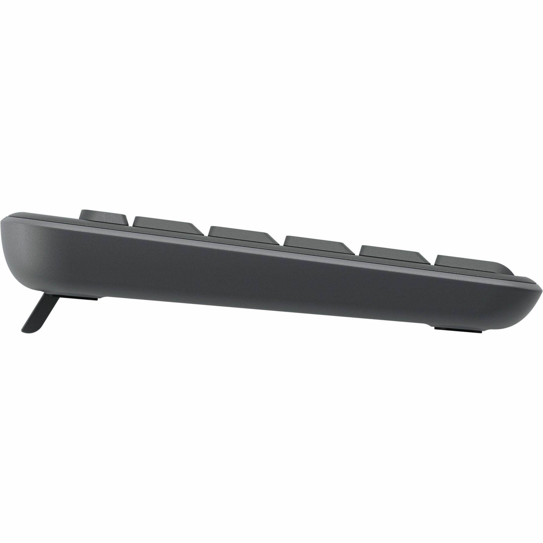 Logitech K250 Keyboard - Compact - Wireless Connectivity - English - Graphite - Right view