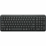 Logitech K250 Keyboard - Compact - Wireless Connectivity - English - Graphite - Top view