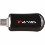 Verbatim Plectra 128 GB USB 3.2 (Gen 1) Type C Flash Drive - Black - Top view