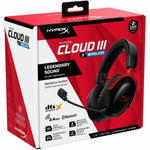 HP HyperX Cloud III S Wireless Over-the-head, Over-the-ear Stereo Gaming Headset - Black, Red - Alternate view 6