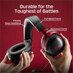 HP HyperX Cloud III S Wireless Over-the-head, Over-the-ear Stereo Gaming Headset - Black, Red - Alternate view 10