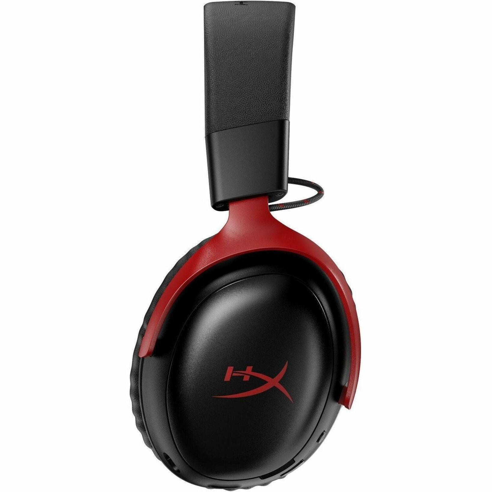 HP HyperX Cloud III S Wireless Over-the-head, Over-the-ear Stereo Gaming Headset - Black, Red - Left view