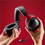 HP HyperX Cloud III S Wireless Over-the-head, Over-the-ear Stereo Gaming Headset - Black, Red - Alternate view 11