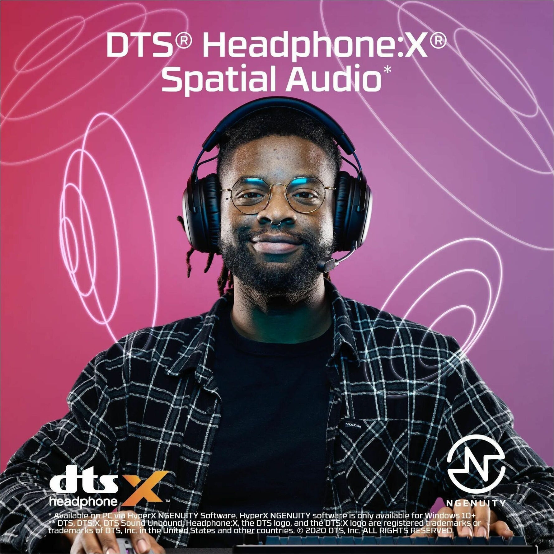 HP HyperX Cloud III S Wireless Over-the-head, Over-the-ear Stereo Gaming Headset - Black, Red - Alternate view 14