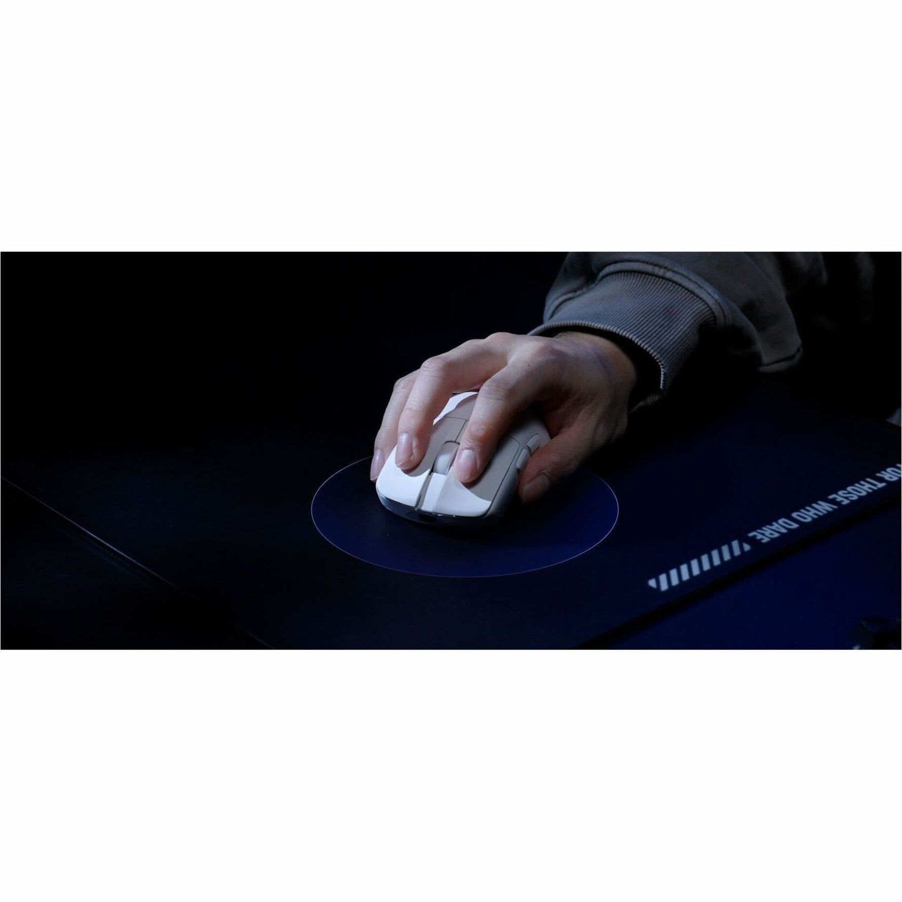 Asus ROG Harpe II Ace Gaming Mouse - Bluetooth/Radio Frequency - USB 2.0 Type A - Optical - Moonlight White - 1 - Alternate view 6