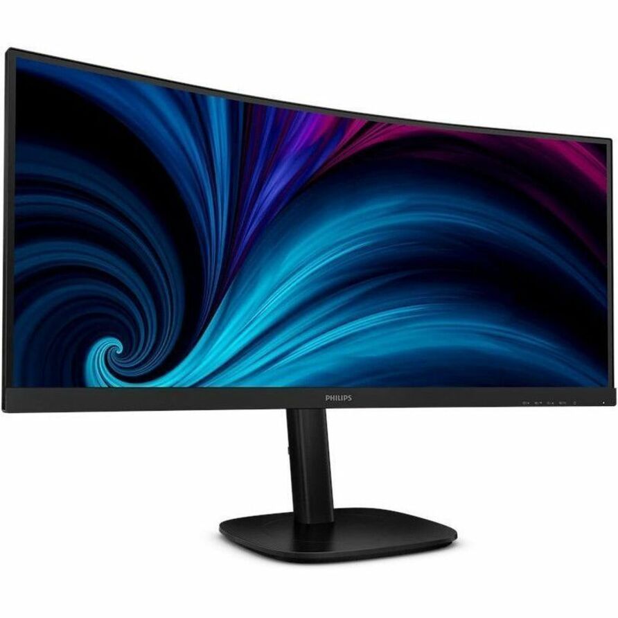 Philips 34B2U3600C 34' Class Webcam WQHD Curved Screen LED Monitor - 21:9 - Textured Black
