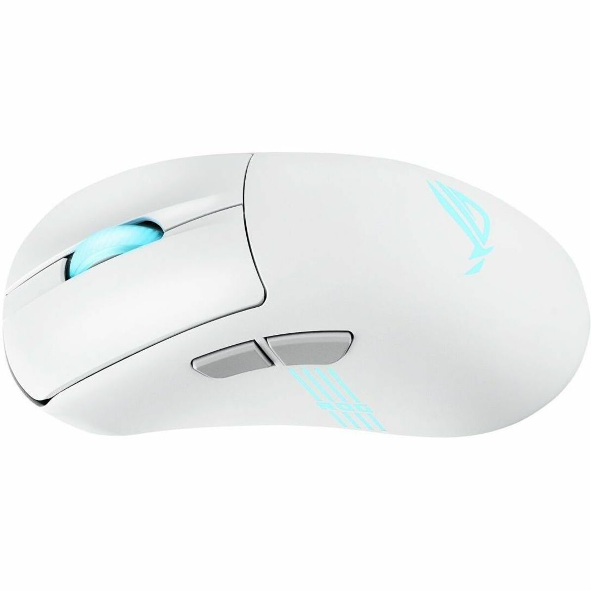 Asus ROG Keris II Origin Gaming Mouse - Bluetooth/Radio Frequency - USB 2.0 Type A - Optical - Moonlight White - 1 - Alternate view 6