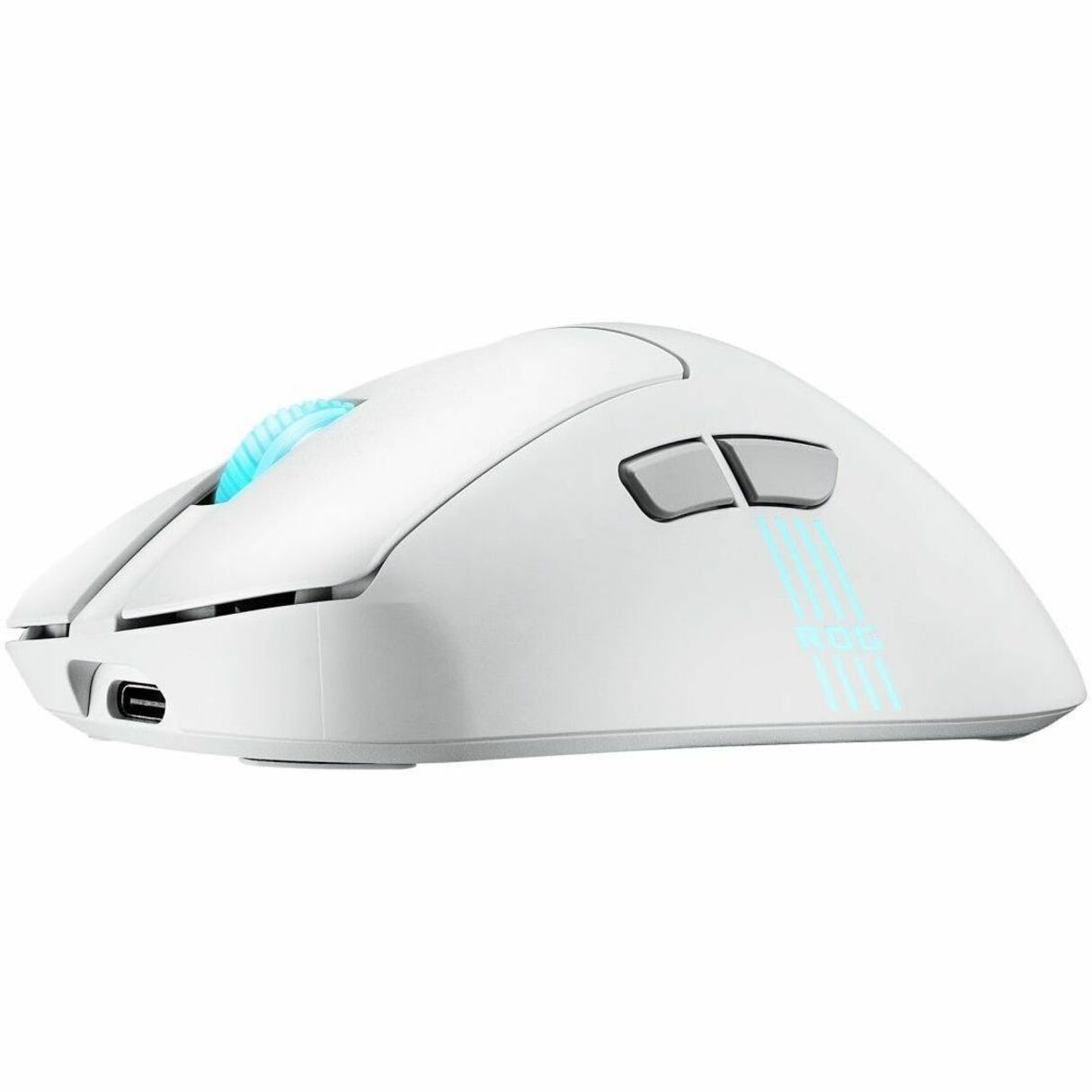 Asus ROG Keris II Origin Gaming Mouse - Bluetooth/Radio Frequency - USB 2.0 Type A - Optical - Moonlight White - 1 - Alternate view 10