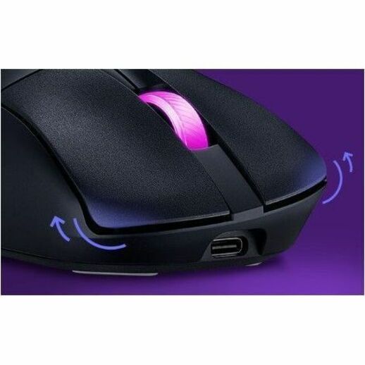 Asus ROG Keris II Origin P722 Gaming Mouse - Bluetooth/Radio Frequency - USB 2.0 Type A - Optical - Black - 1 - Alternate view 15