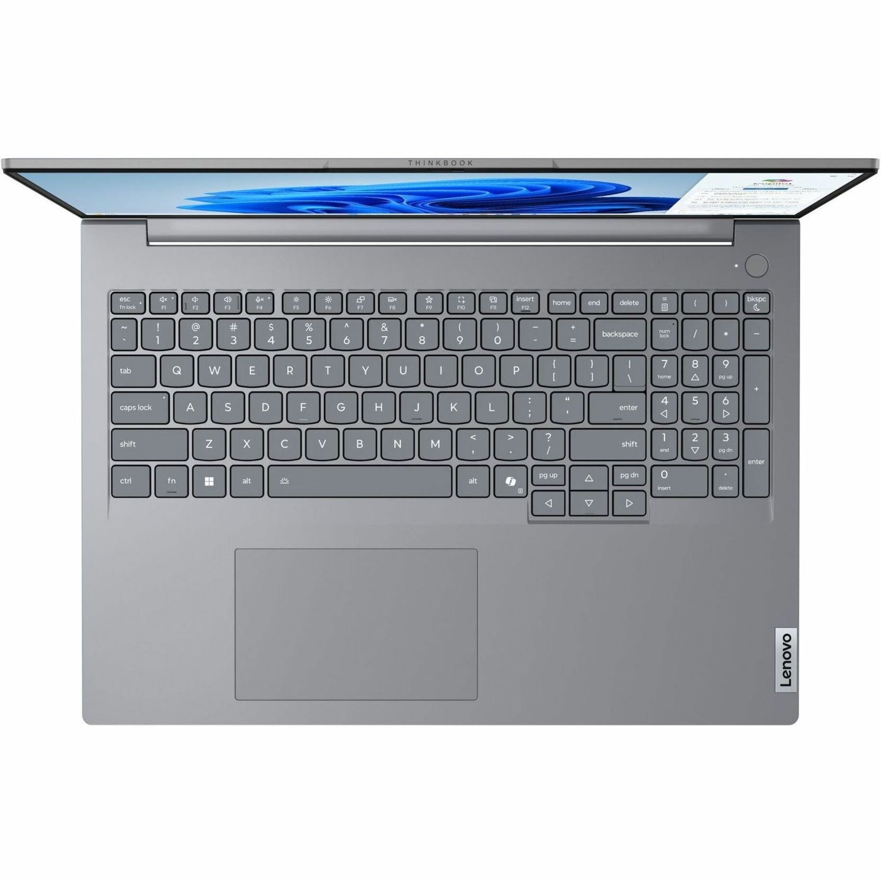 Lenovo ThinkBook 16 G8 IAL 21SK006RAU 16' Notebook - WUXGA - 60 Hz - Intel Core Ultra 5 225U - 16 GB - 512 GB SSD - Arctic Gray - Alternate view 7