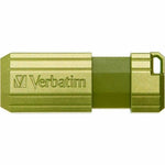 Verbatim PinStripe 32 GB USB 2.0 Type A, USB 3.2 (Gen 1) Flash Drive - Eucalyptus Green - Top view