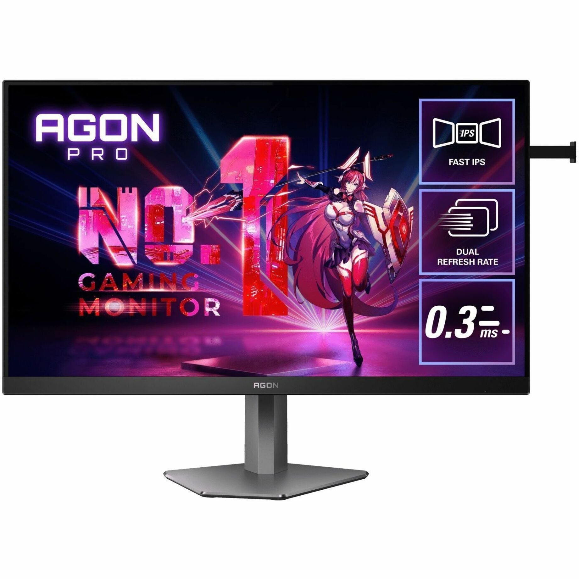 AOC AGON PRO AG276UZ 27' Class 4K UHD Gaming OLED Monitor - Black, Grey