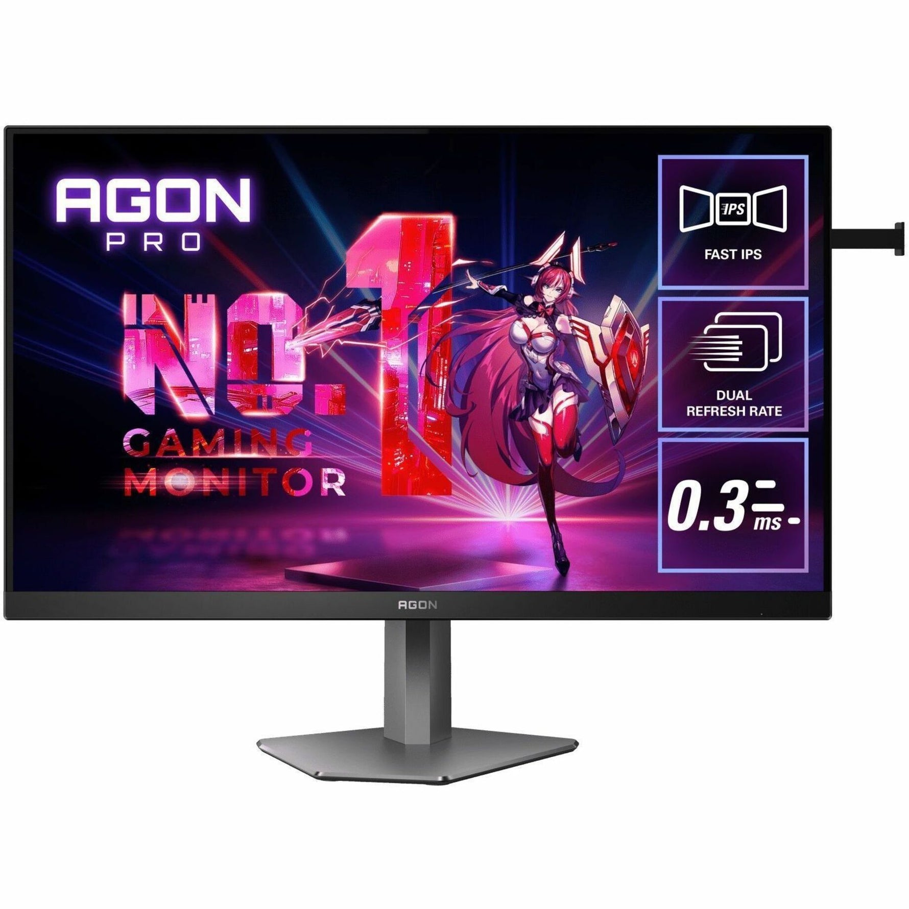 AOC AGON PRO AG276UZ 27' Class 4K UHD Gaming OLED Monitor - Black, Grey