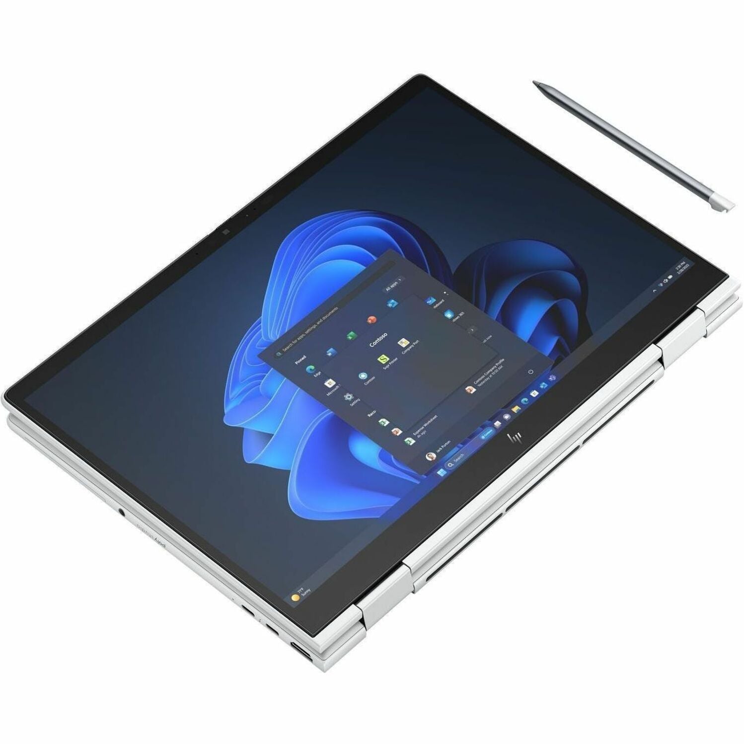 HP EliteBook 8 Flip G1i 13.3' Touchscreen Convertible 2 in 1 Notebook - WUXGA - 60 Hz - Intel Core Ultra 7 255U - 32 GB - 512 GB SSD - Smart Card Reader - Glacier Silver