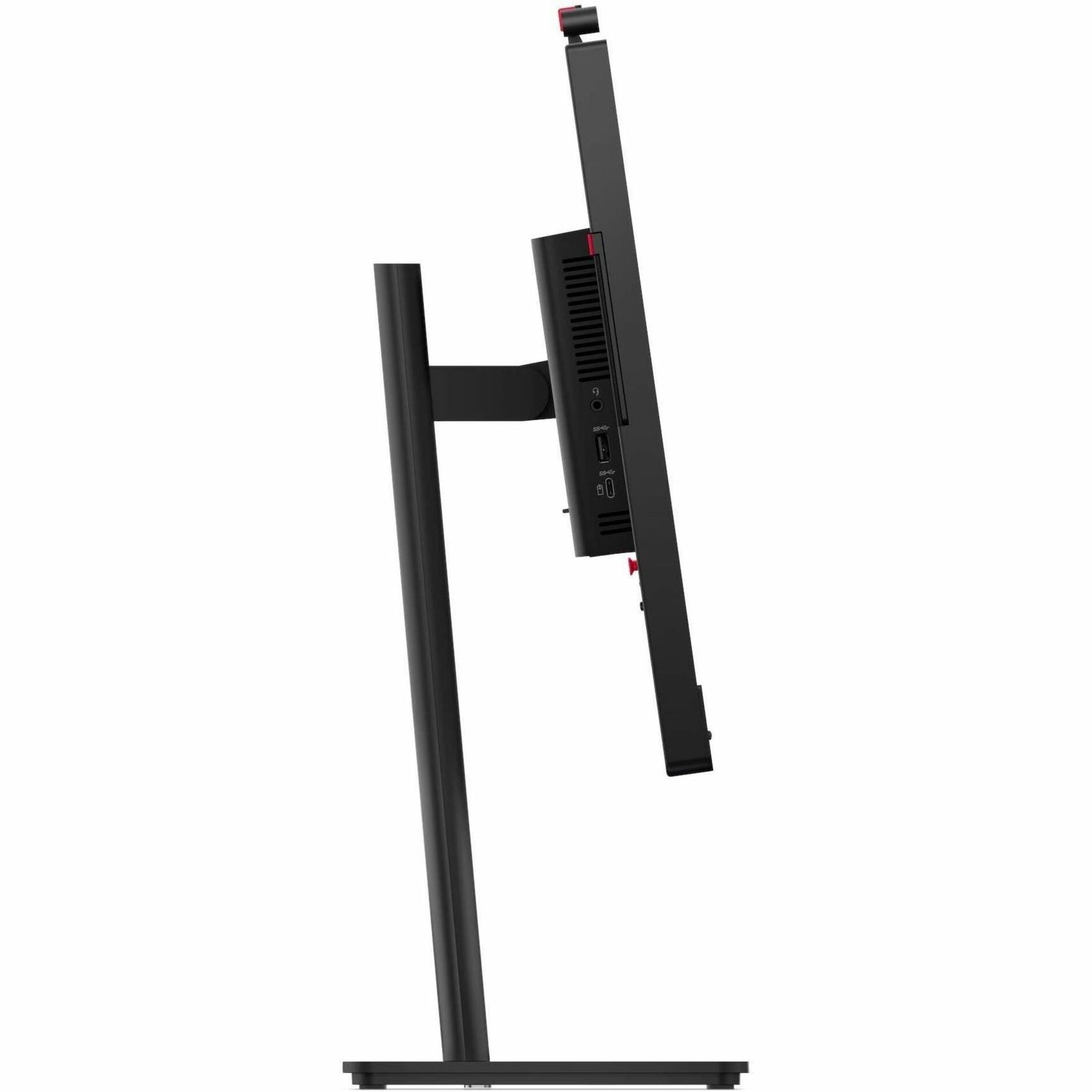 Lenovo ThinkVision T24D-4v 24' Class Webcam Full HD LED Monitor - 16:9 - Eclipse Black - Right view