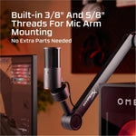 HyperX SoloCast 2 Wired Condenser Microphone for Gaming, Voice, Recording - Black - Alternate view 12