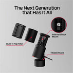HyperX SoloCast 2 Wired Condenser Microphone for Gaming, Voice, Recording - Black - Alternate view 9