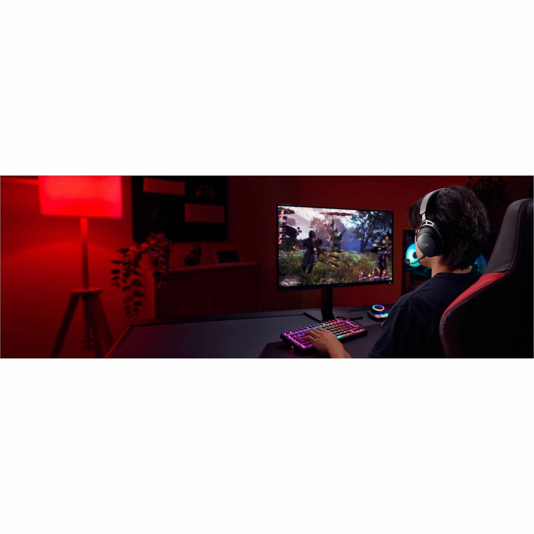HyperX Cloud Alpha 2 Wired/Wireless Over-the-head, Over-the-ear, On-ear Stereo Gaming Headset - Black - Alternate view 11