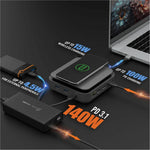 j5create JCD3199 USB Type C Docking Station for TV - Charging Capability - Memory Card Reader - SD - Space Gray - Alternate view 14