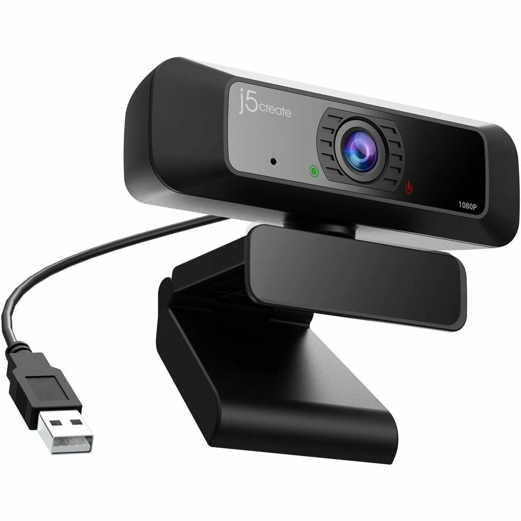 j5create JVCU100 Webcam - 2 Megapixel - 30 fps - Black - USB 2.0 Type A - 1 Each - Right view