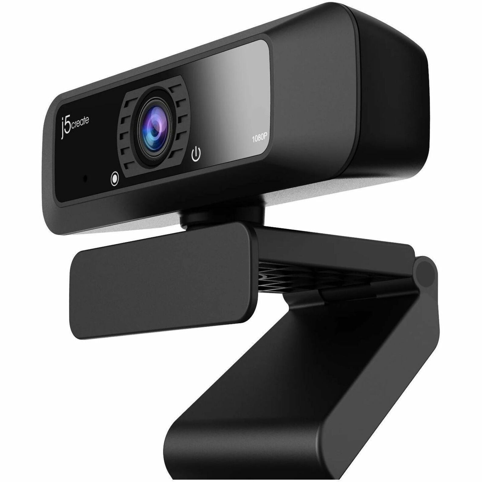 j5create JVCU100 Webcam - 2 Megapixel - 30 fps - Black - USB 2.0 Type A - 1 Each - Left view