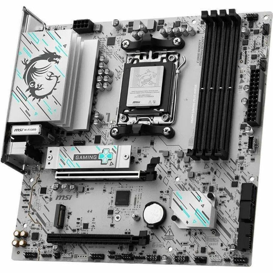 MSI B840M GAMING PLUS WIFI6E Gaming Desktop Motherboard - AMD B840 Chipset - Socket AM5 - Micro ATX