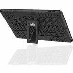 Strike Rugged Case for Apple iPad (7th Generation), iPad (8th Generation), iPad (9th Generation) Tablet - Rubberized Design Texture - Black - 1 - Top view