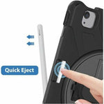 Strike Rugged Rugged Case for Apple iPad Air 11 (2024), iPad Air 11 (2025) Tablet - Texture - Black - Alternate view 7
