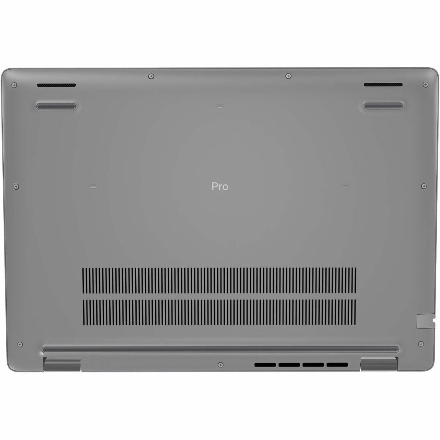 Dell Pro 16 PC16255 16' Copilot+ PC Notebook - Full HD Plus - 60 Hz - AMD Ryzen AI 7 PRO 350 - 16 GB - 512 GB SSD - English (US) Keyboard - Platinum Silver - Bottom view