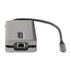 StarTech.com USB-C Multiport Adapter - HDMI/VGA - 4K 60Hz - 3-Port USB Hub - 100W Power Delivery Pass-Through - GbE - Travel Mini Docking Station w/ Charging - 1ft/30cm Wrap-Around Cable