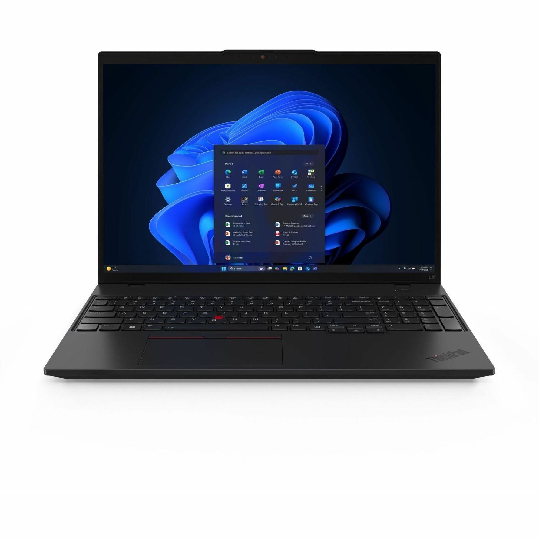 Lenovo ThinkPad L16 Gen 2 21RH001HAU 16' Copilot+ PC Notebook - WUXGA - 60 Hz - AMD Ryzen AI 5 PRO 340 - 16 GB - 512 GB SSD - Black