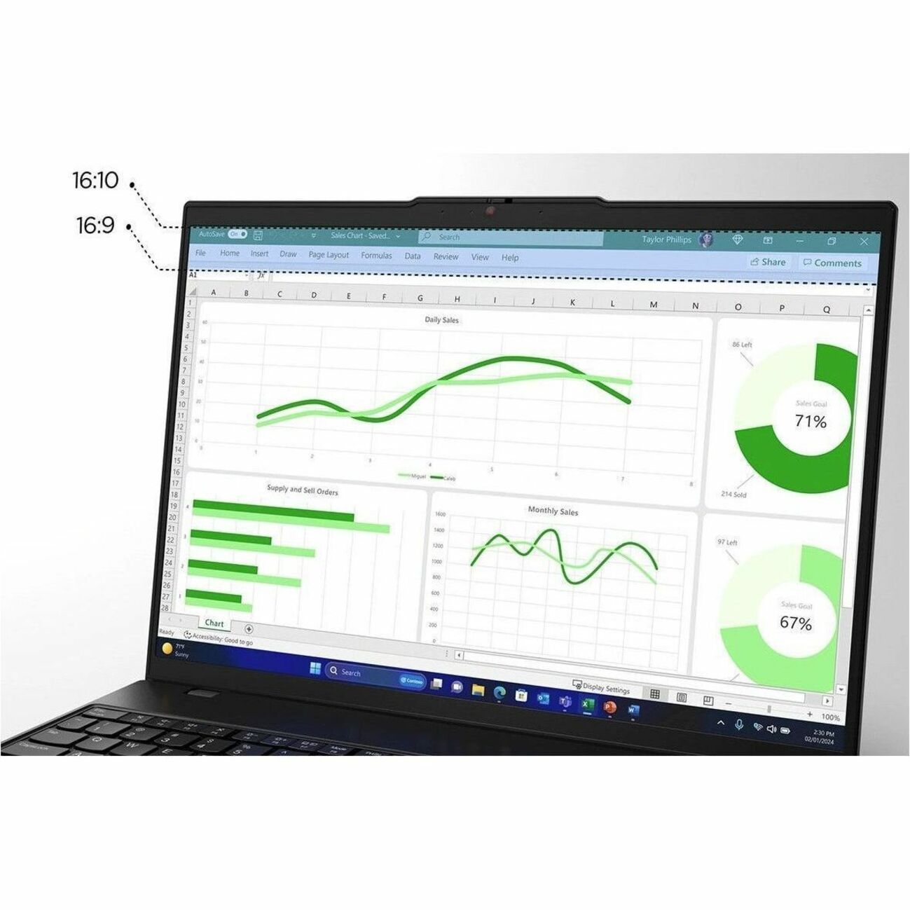 Lenovo ThinkPad L16 Gen 2 21RH001HAU 16' Copilot+ PC Notebook - WUXGA - 60 Hz - AMD Ryzen AI 5 PRO 340 - 16 GB - 512 GB SSD - Black - Alternate view 9