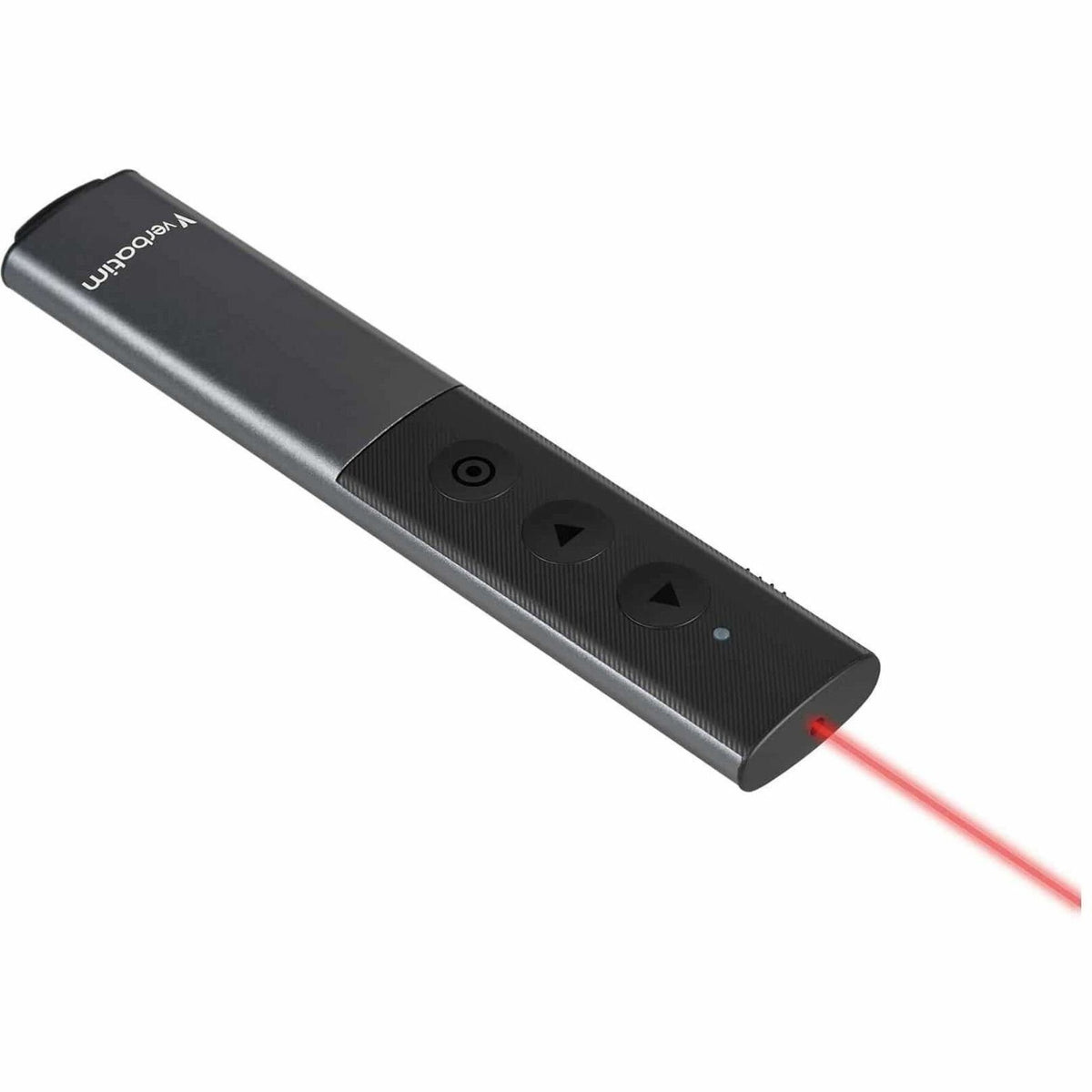 Verbatim Presentation Pointer - Radio Frequency - USB Type C, USB Type A - Laser - Grey