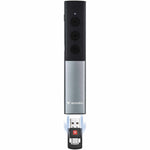 Verbatim Presentation Pointer - Radio Frequency - USB Type C, USB Type A - Laser - Grey