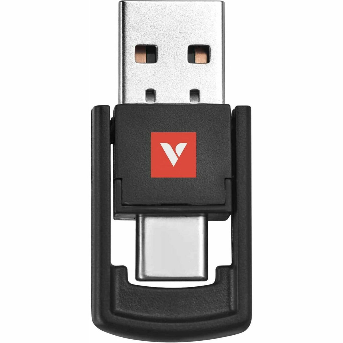 Verbatim Presentation Pointer - Radio Frequency - USB Type C, USB Type A - Laser - Grey