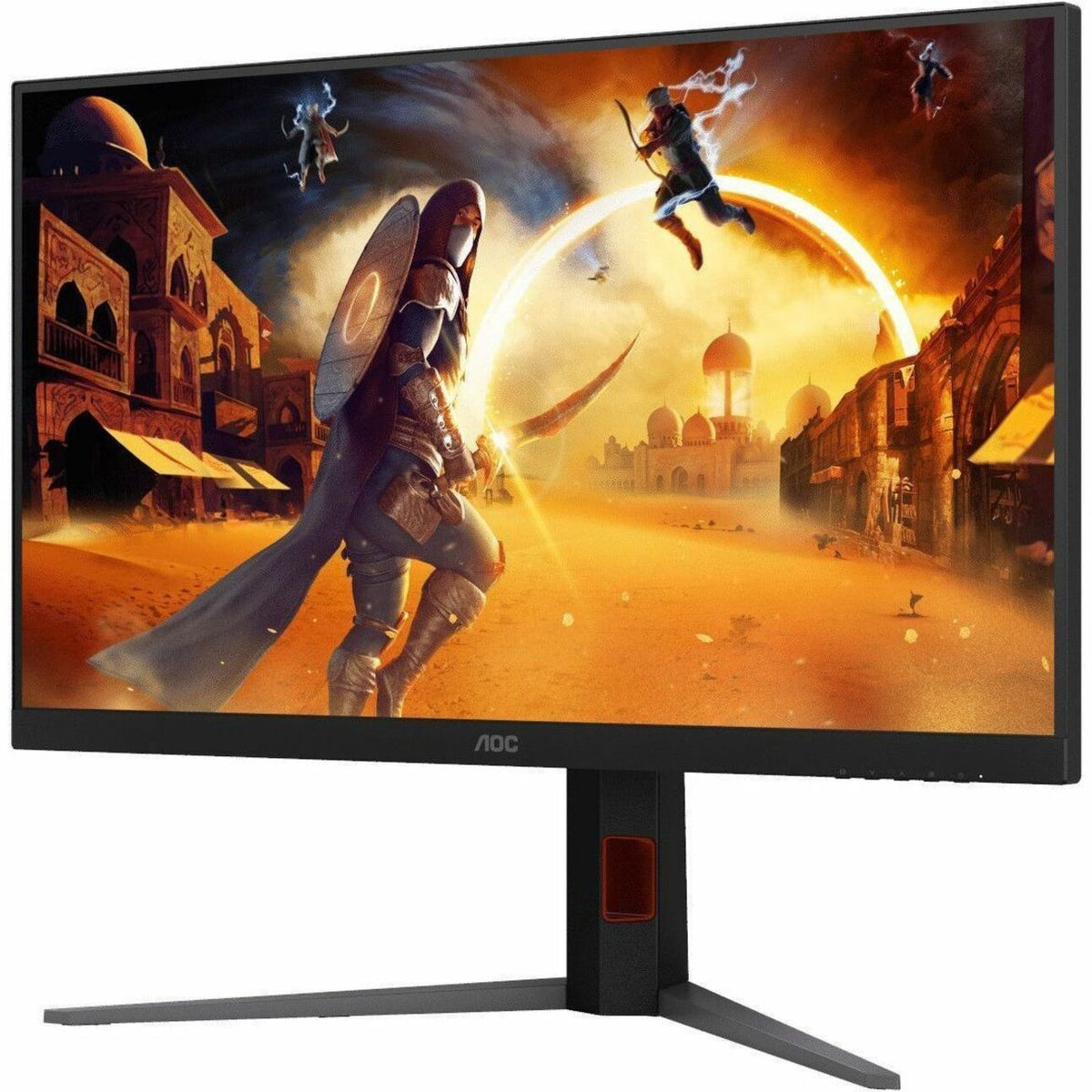 AOC U32G4 32' Class 4K UHD Gaming LED Monitor - Red, Black - Left view