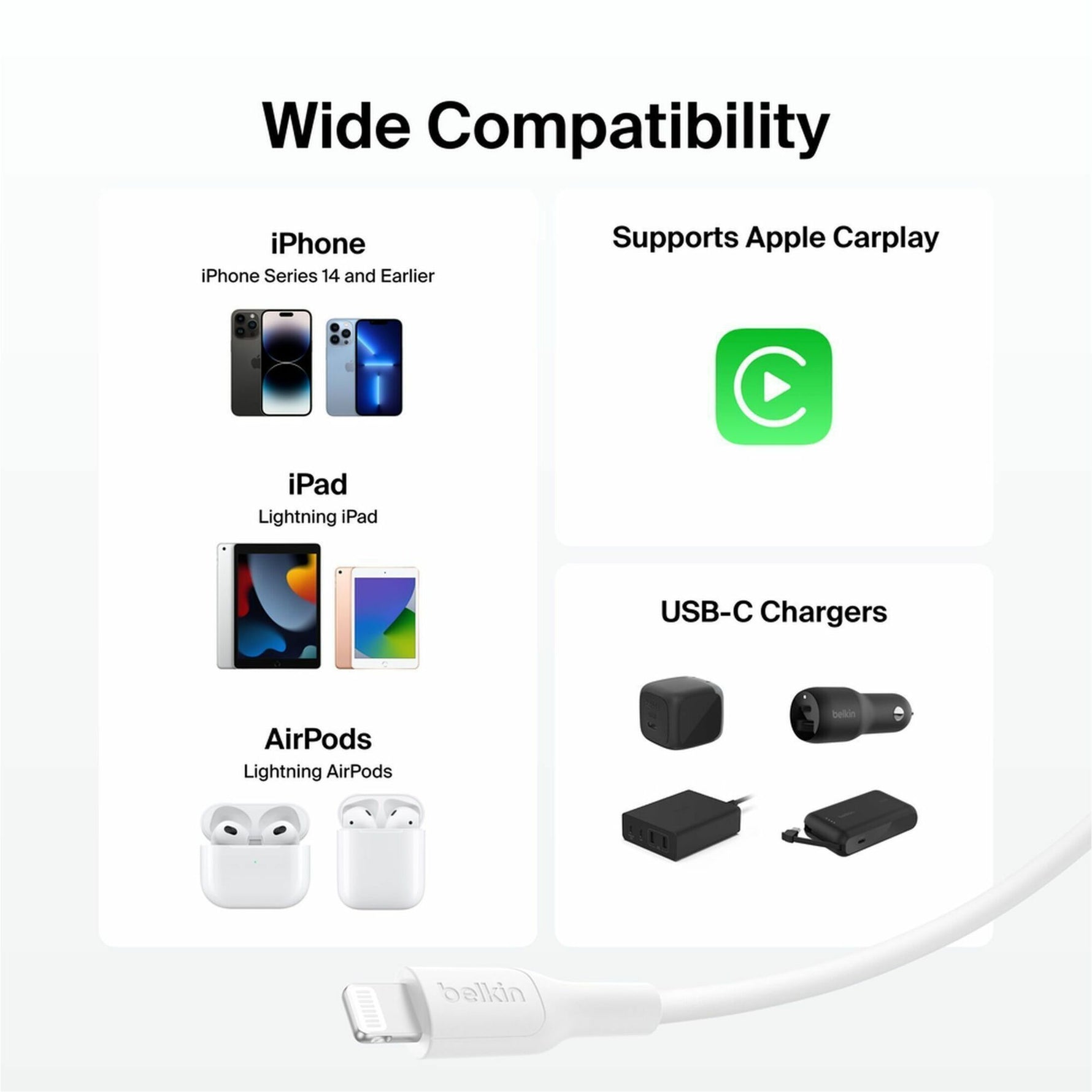 Belkin BoostCharge Pro 1 m Lightning/USB-C Data Transfer Cable - Alternate view 6