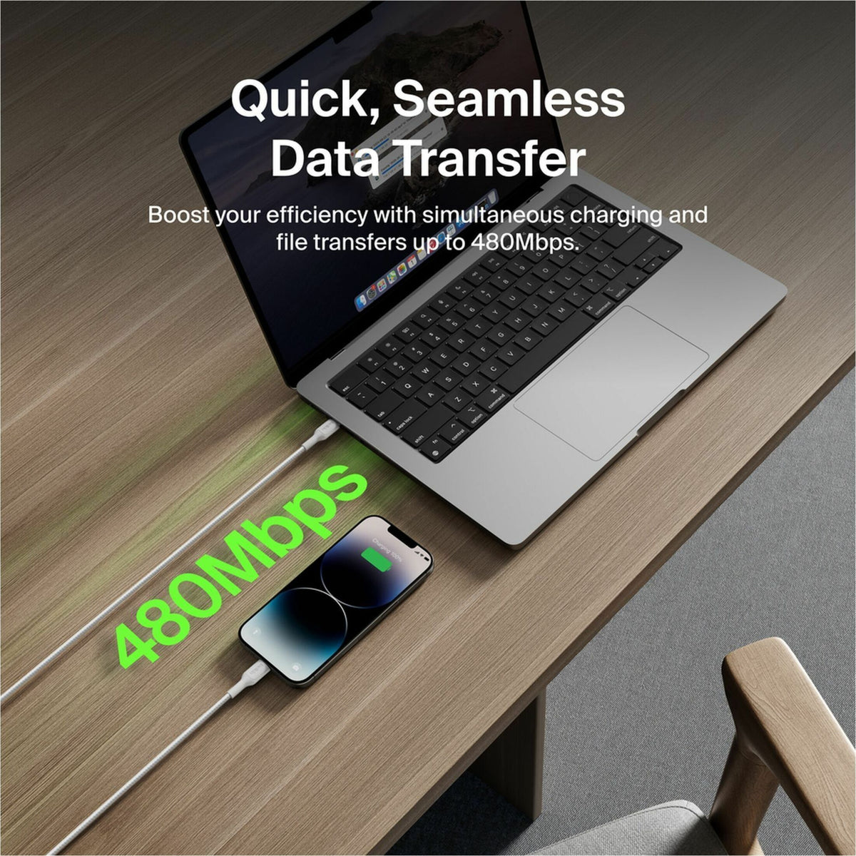 Belkin BoostCharge Pro 1 m Lightning/USB-C Data Transfer Cable