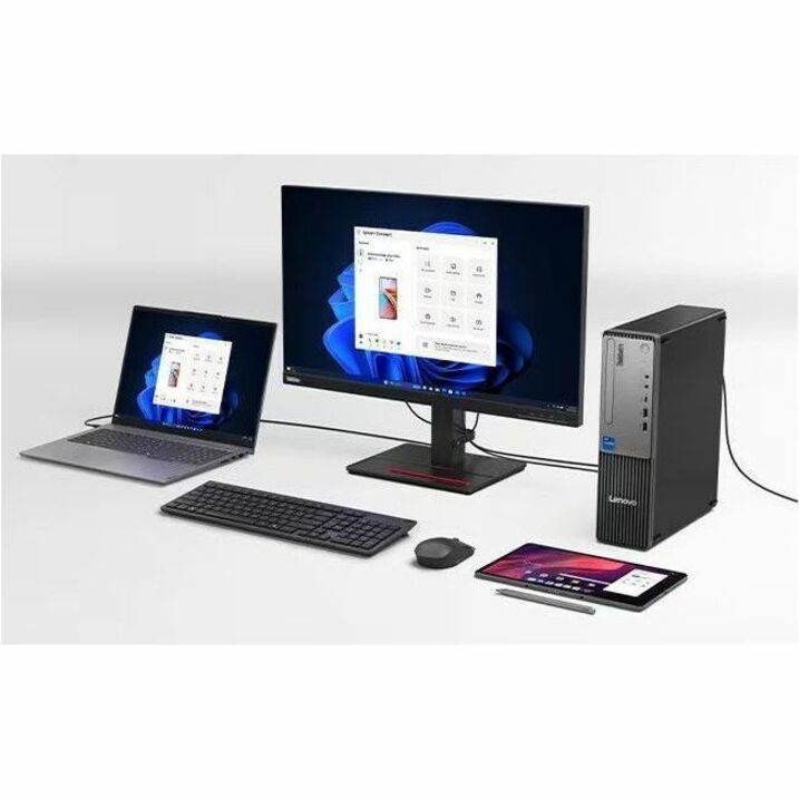 Lenovo ThinkCentre neo 50s Gen 5 12XF003LAU Desktop Computer - Intel Core i7 14th Gen i7-14700 - 16 GB - 512 GB PCI Express NVMe 4.0 x4 SSD - Small Form Factor - Black, Grey