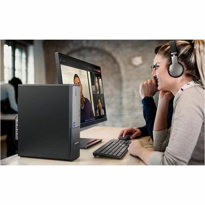 Lenovo ThinkCentre neo 50s Gen 5 12XF003LAU Desktop Computer - Intel Core i7 14th Gen i7-14700 - 16 GB - 512 GB PCI Express NVMe 4.0 x4 SSD - Small Form Factor - Black, Grey