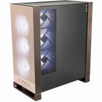 In Win DLITE IW-CS-DLITEBRO-4XM120 Computer Case - ATX Motherboard Supported - Mid-tower - Mesh, SPCC, Tempered Glass, Aluminium, Acrylonitrile Butadiene Styrene (ABS) - Mocha Bronze - Left view