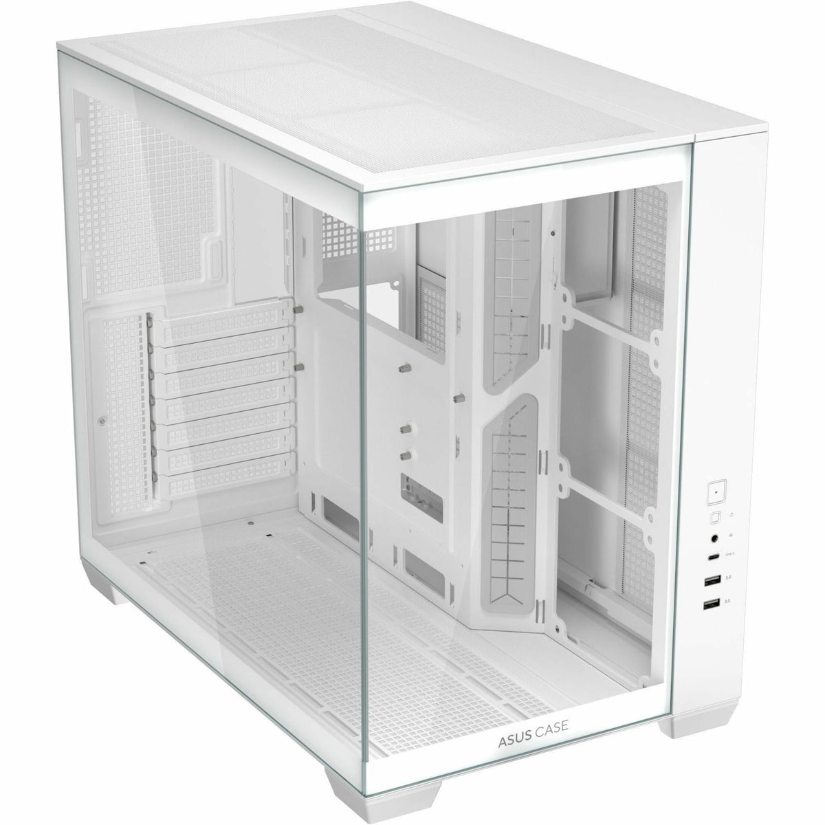 Asus ASUS A32 Case Computer Case - ATX Motherboard Supported - Tempered Glass - White - Top view