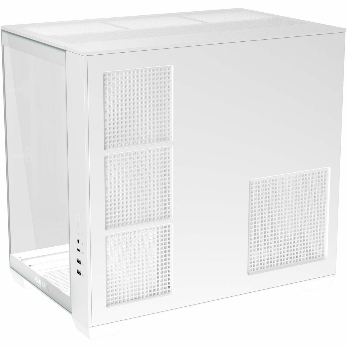 Asus ASUS A32 Case Computer Case - ATX Motherboard Supported - Tempered Glass - White - Left view