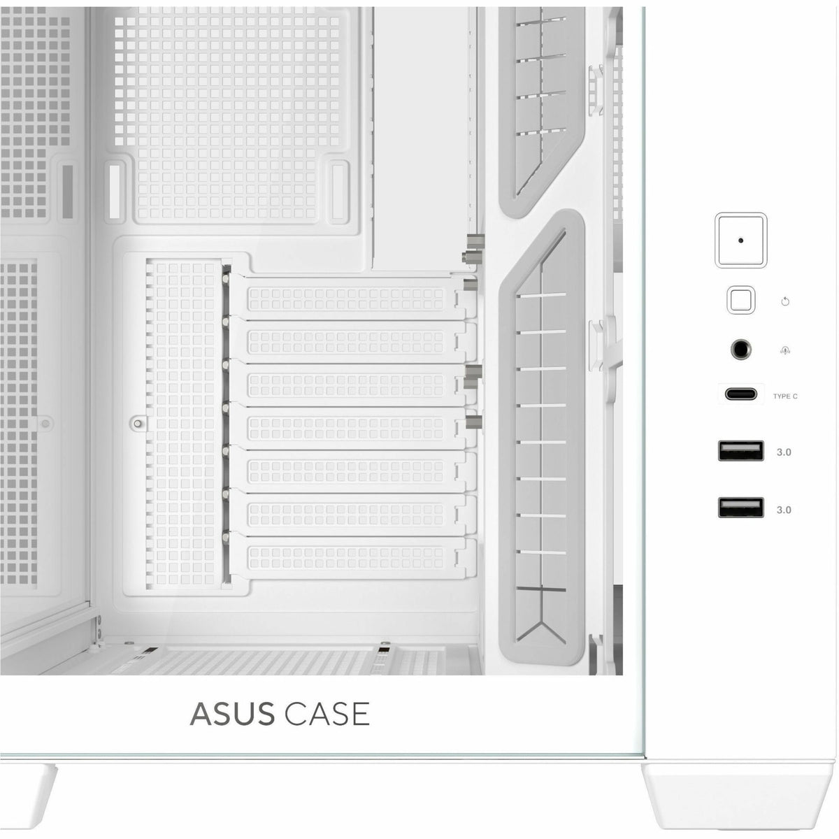 Asus ASUS A32 Case Computer Case - ATX Motherboard Supported - Tempered Glass - White - Alternate view 8