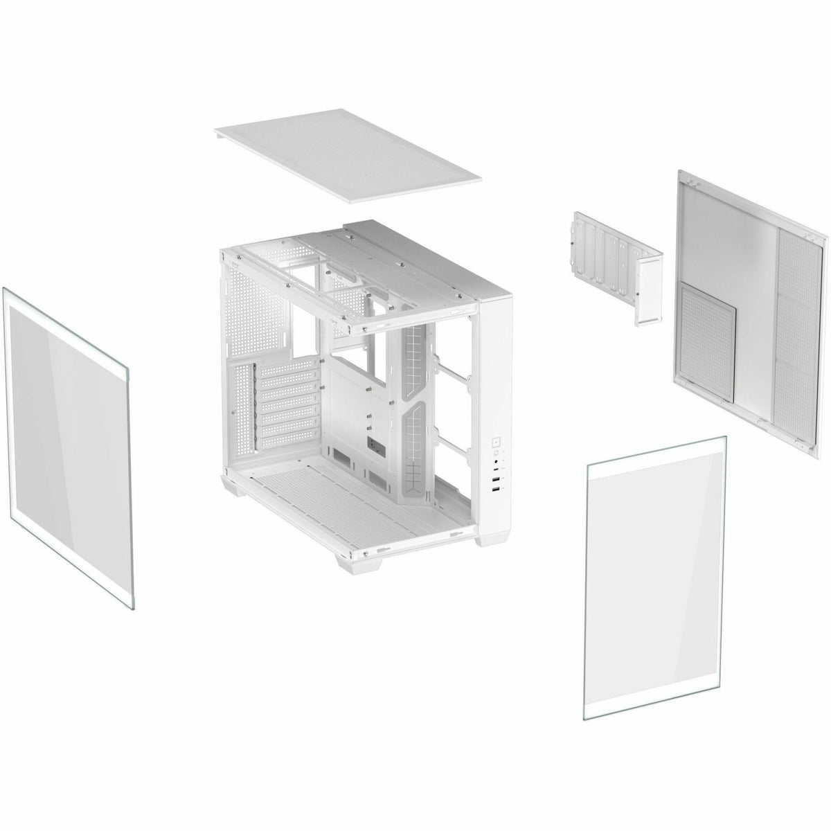 Asus ASUS A32 Case Computer Case - ATX Motherboard Supported - Tempered Glass - White - Alternate view 9