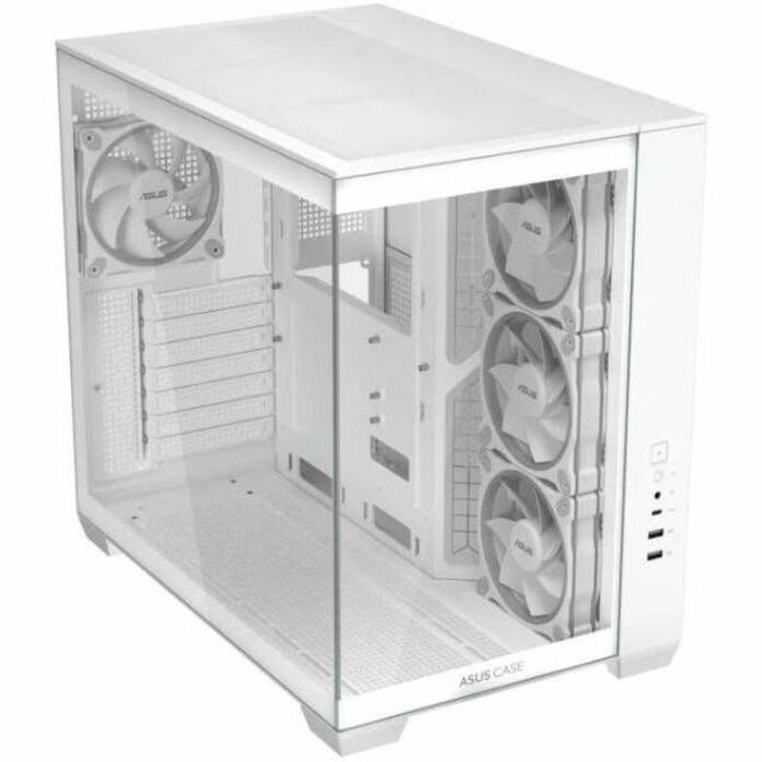 Asus ASUS A32 PLUS Case Computer Case - ATX Motherboard Supported - Tempered Glass - White - Top view