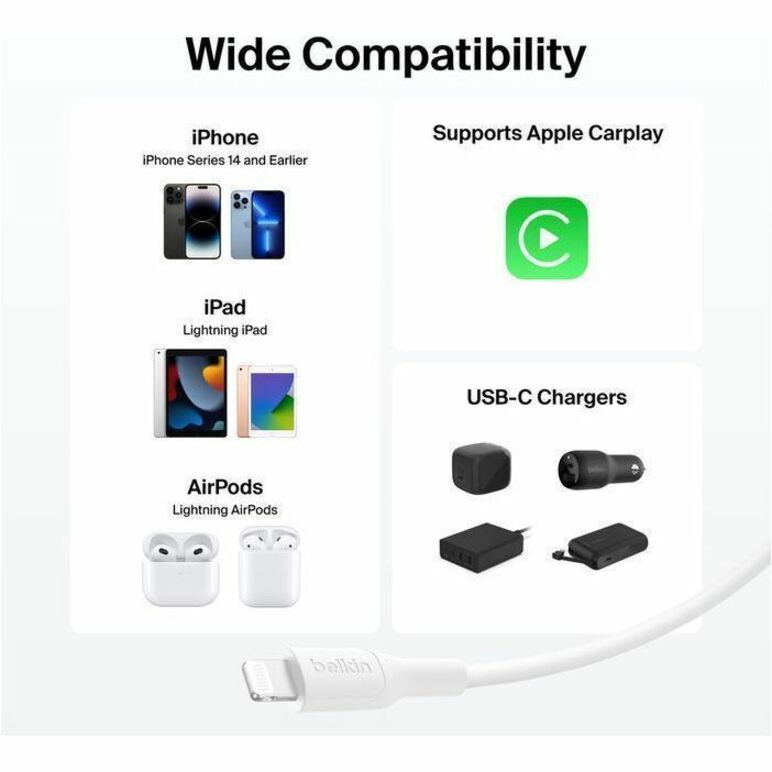 Belkin BoostCharge 1 m Lightning/USB-C Data Transfer Cable - Alternate view 6