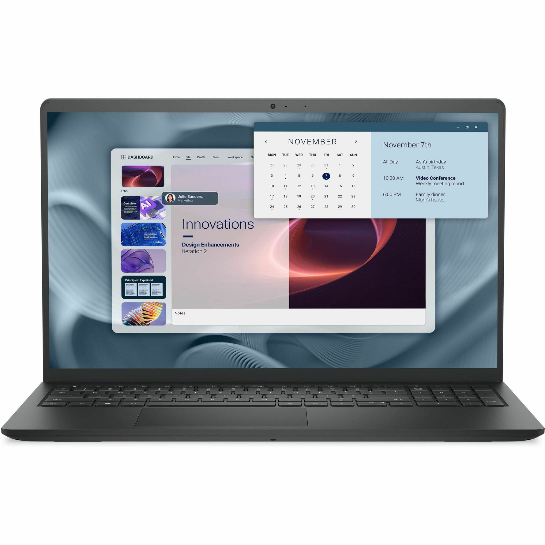 Dell Pro 15 Essential PV15250 15.6' Notebook - Full HD - 120 Hz - Intel Core i7 13th Gen i7-1355U - 16 GB - 512 GB SSD - English (US) Keyboard - Carbon Black