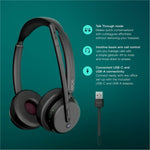 EPOS IMPACT Wireless Over-the-head, On-ear Stereo Headset - Black - Alternate view 7